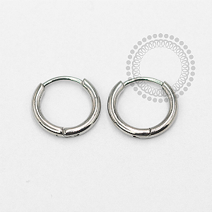 TN1847 Brincos Argola Lisa 20mm Titânio ASTM F136