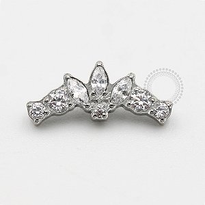 TN201 Topo Cluster 3 Petalas Central Titânio ASTM F-136