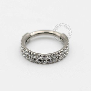 TN25 Segmento Duplo Cravejado Titânio ASTM F136