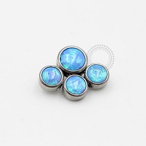 TN316 Topo Patinha Opalas Sintéticas Titânio ASTM F136