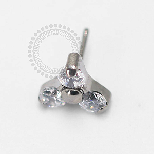 TN330 Topo Trinity Zirconia Push Pin Titânio ASTM F136