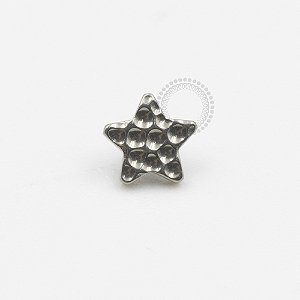 TN363 Topo Estrela Martelado Titânio ASTM F136