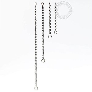 TN393 Corrente Fina Elo 0.5mm Titânio ASTM F136