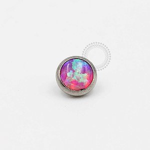 TN424 Topo Opala Sintética Pink Titânio ASTM F136