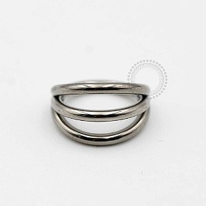 TN449 Segmento Triplo  Liso Titânio ASTM F136