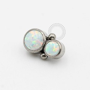 TN470 Topo 2 Opalas Sintéticas Esferas Titânio ASTM F136