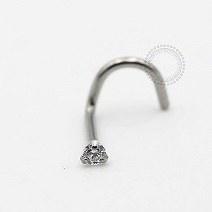 TN57 Nostril Cravado Zirconia Titânio ASTM F136