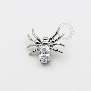 TN598 Topo Big Aranha CZ Titânio ASTM F136 (OUTLET)