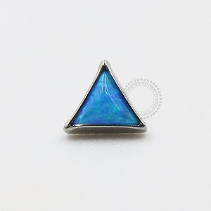 TN611 Topo Triangulo Opala Azul  Titanio ASTM F136