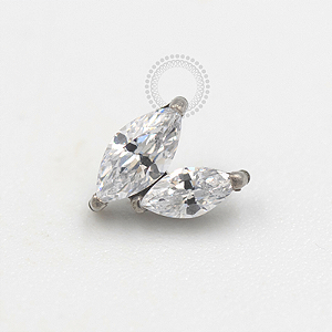 TN690 Topo 2 Navetes Zirconia Titânio ASTM F136