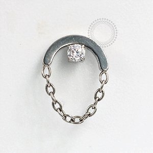 TN729 Topo Arco Zirconia Interna Corrente Titânio ASTM F136