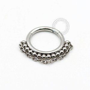 TN771 Segmento Esferas e Corrente Titânio ASTM F136