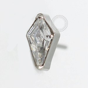 TN802 Topo Losango Zircônia Push Pin Titânio ASTM F136