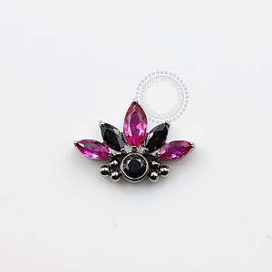 TN917 Topo Cluster Navetes Black Pink Titanio ASTM F136