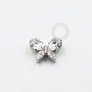 TN973 Topo Big Borboleta Zircônia Titânio ASTM F136