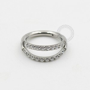 TN636 Segmento CZ Linha Dupla Titânio ASTM F136