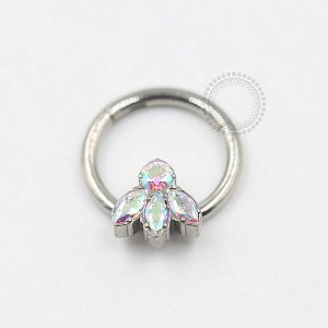 TN284 Segmento Frontal 3 Pétalas Boreal Titânio  (OUTLET)