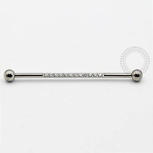 TN343 Transversal Cravejado Zirconias Titânio ASTM F136