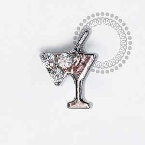 TN2071 Topo Taça de Martini Titânio ASTM F136