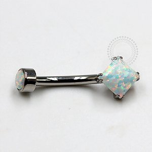 TN1118 Navel Opala Quadrada Titânio ASTM F136