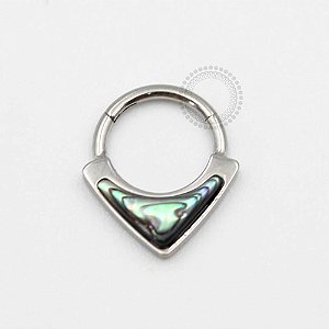 TN134 Segmento Frontal Synthetic Abalone Titânio