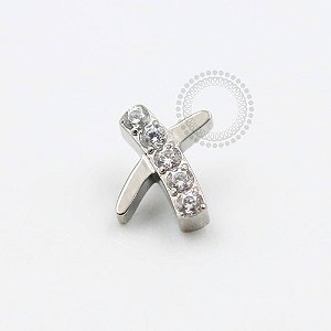 TN337 Topo X Cravejado Titânio ASTM F136