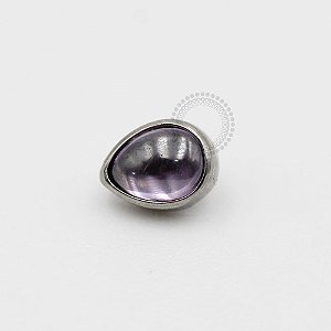 TN471 Topo Gota Pedra Natural Titânio  ASTM F136