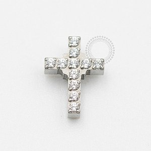 TN628 Topo Cruz Sagrada CZ Titânio ASTM F136