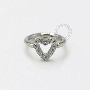 TN774 Segmento Coração CZ Titânio ASTM F136