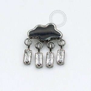 TN815 Topo Nuvem Pingentes CZ Titânio ASTM F136