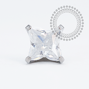 TN2100 Topo Flor Cristal Titânio ASTM F136