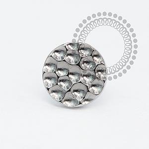 TN2105 Topo Disco Martelado Push Pin Titânio ASTM F136