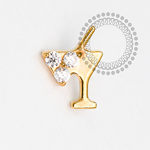 TN2096 Topo Taça de Martini Titânio PVD Gold