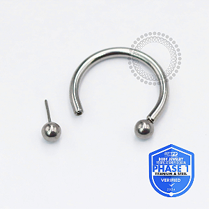TT74 Ferradura Push Pin Esferas 2.5mm Titânio Mill ®
