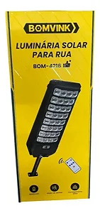 Luminária Solar com Sensor de Movimento 640Leds 8800mAh BOM-4216 - Bomvink