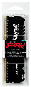 Memória Desktop Kingston Fury Beast RGB 16GB 3200MHz DDR4 CL16 - KF432C16BBA/16