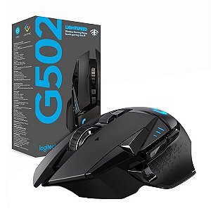 Mouse Gamer Sem Fio Logitech G502 LIGHTSPEED RGB LIGHTSYNC, Ajuste Peso, 11 Botões, Recarregável, Compatível POWERPLAY - 910-005566