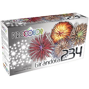 Girândola 234 Cores com 18 Tubos de Baixo Ruído