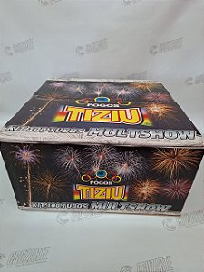 Torta Multshow 100 Tubos Fogos Tiziu Coloridos