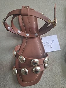 Rasteira adulto caramelo ouro light