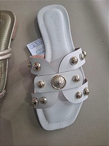 Rasteira adulto off white