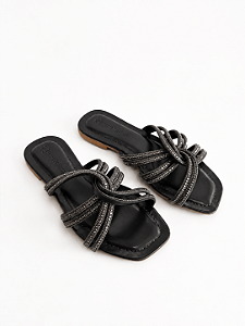 Rasteira adulto preto onix