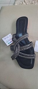 Rasteira adulto preto onix