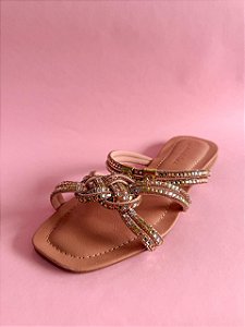 Rasteira adulto rose nude