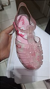 Sandália charme colore Pink