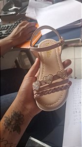 Sandália Bia Bella coração Nude