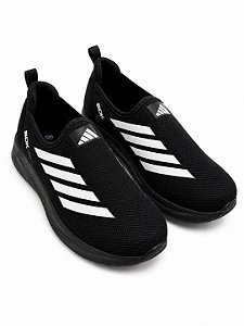 Tenis unissex Slip On SDK preto-branco