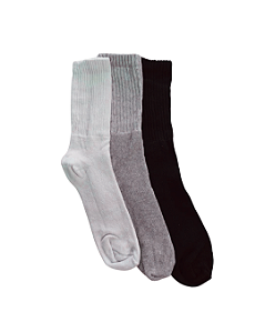 Meia Esportiva 100% Algodão Cano Alto Masculina