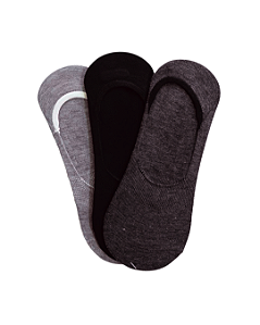 Kit Meias Sapatilhas 3 Unidades Sortidas