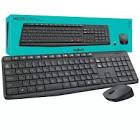 KIT TECLADO E MOUSE SEM FIO LOGITECH MK235 PRETO